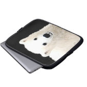 Polar Bear Cub Painting - Original Wildlife Art Laptopschutzhülle (Vorne Knopf)