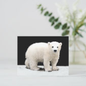 Polar Bear Cub Painting - Original Wildlife Art Postkarte (Stehend Vorderseite)