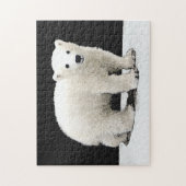 Polar Bear Cub Painting - Original Wildlife Art Puzzle (Vertikal)