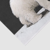 Polar Bear Cub Painting - Original Wildlife Art Seidenpapier (Ausschnitt)