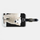 Polar Bear Cub Painting - Original Wildlife Gepäckanhänger (Rückseite horizontal)