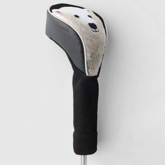 Polar Bear Cub Painting - Original Wildlife Golf Headcover (angewinkelt)