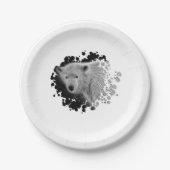 Polar Bear Cub Pappteller (Vorderseite)