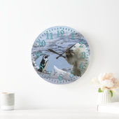 Polar Bear Cub & Pinguin Die besten Freunde - Uhr (Zuhause)