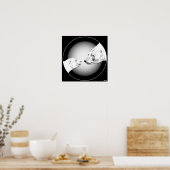 Polar Bear & Cub Poster Bären Kunst Prints & Gesch (Küche)