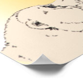 Polar Bear & Cub Poster Wildlife Wohngestaltung (Ecke)