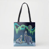Polar Bear & Cub Tasche Tribal Bag Bag (Vorderseite)
