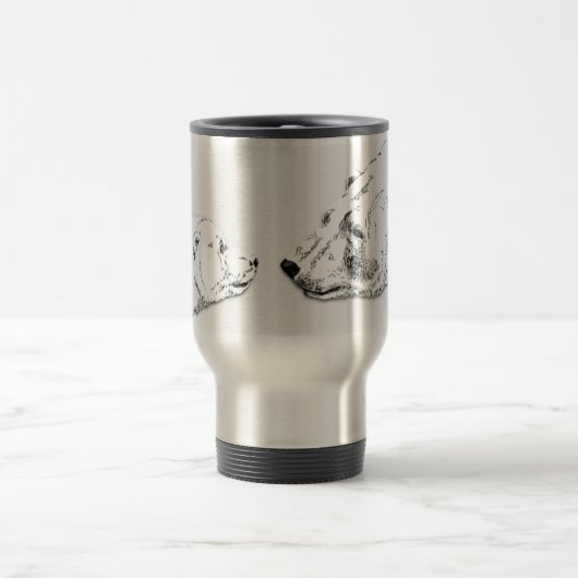 Polar Bear & Cub Travel Mug Wildlife Art Tasse (Mittel)