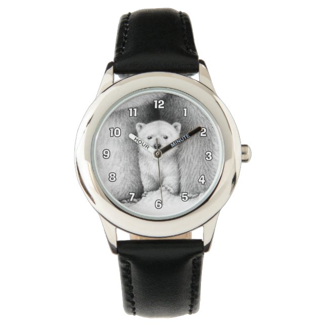 Polar Bear Cub Watch Armbanduhr (Vorderseite)