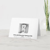 Polar Bear Cub Weihnachtskarte Feiertagskarte (Rückseite)