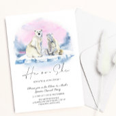 Polar Bear Cub Winter Weihnachtsgeschlecht Einladung