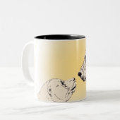 Polar Bear & Cube Coffee Tasse Wildlife Art Cups (Vorderseite Links)