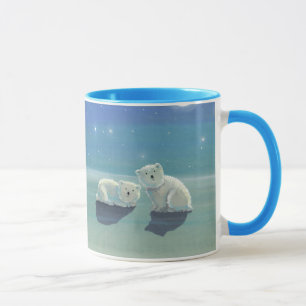 Polar Bear Cubs Holiday Tasse