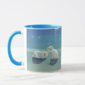 Polar Bear Cubs Holiday Tasse (Links)