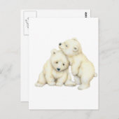 Polar Bear Cubs Postkarte (Vorne/Hinten)