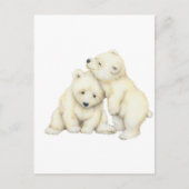 Polar Bear Cubs Postkarte (Vorderseite)