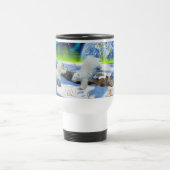 Polar Bear Cubs Spielen bei Snow Fantasy Art Tasse (Mittel)