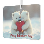 Polar Bear Cubs Valentine Air Freshener Autolufterfrischer (Links)