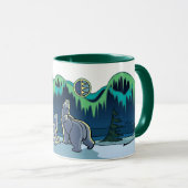 Polar Bear Cup Tribal Bear Art Tasse Cups Bärenges (VorderseiteRechts)
