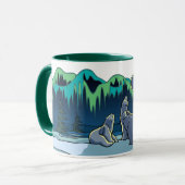 Polar Bear Cup Tribal Bear Art Tasse Cups Bärenges (Vorderseite Links)