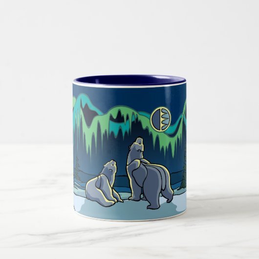 Polar Bear Cup Tribal Bear Art Tasse Cups Bärenges (Mittel)