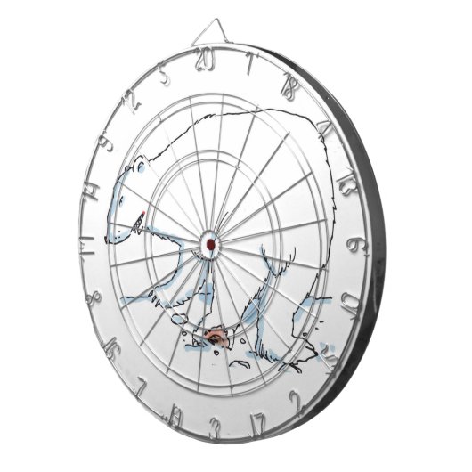 Polar Bear Dartboard Dartscheibe (Vorderseite rechts)