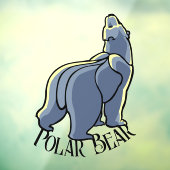 Polar Bear Decal Custom Bear Art Window Cloning Fensteraufkleber (Blatt 3)