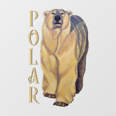 Polar Bear Decal Personalisiert Bear Art Fensteraufkleber (Blatt)