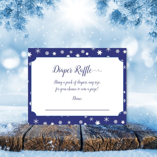 Polar Bear Diaper Raffle Baby Showspiel