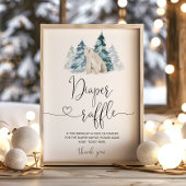 Polar bear Diaper Tombola Poster