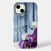 Polar Bear Drink Coffee Case-Mate iPhone Hülle (Rückseite)