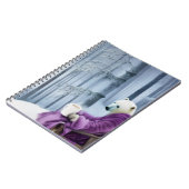 Polar Bear Drink Coffee Notizblock (Linke Seite)