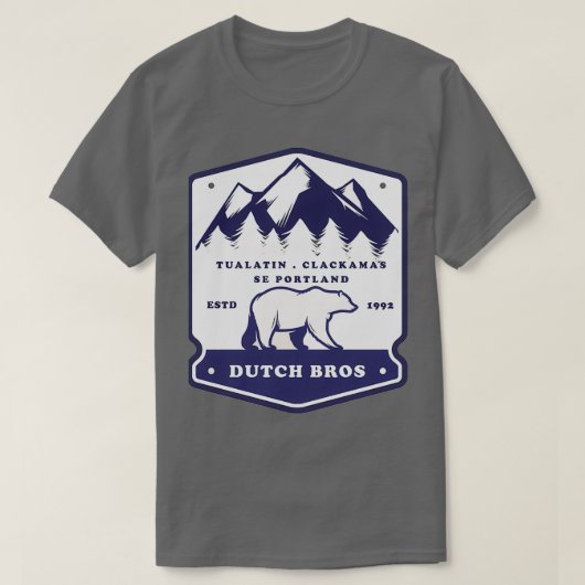 Polar Bear Dutch Bros Coffee T-Shirt (Design vorne)