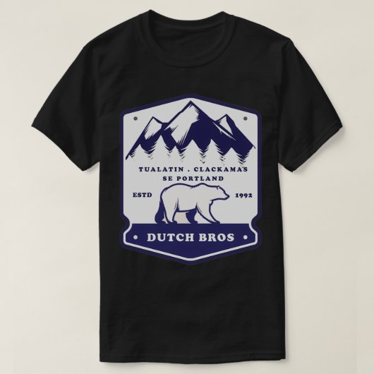 Polar Bear Dutch Bros Coffee T-Shirt (Design vorne)
