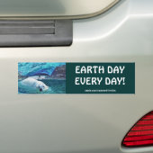 Polar Bear Earth Day Arctic Animal Autoaufklebers Autoaufkleber (Auf Auto)