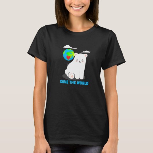 Polar Bear Earth Day T-Shirt (Vorderseite)