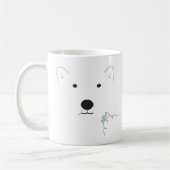 Polar Bear Eating a Marshmallow (Light Blue) Kaffeetasse (Links)