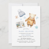 Polar Bear | Einfache Niedliche, gemütliche Winter Einladung (Vorderseite)