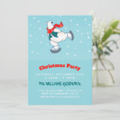 Polar Bear Einladung (Stehend Vorderseite)