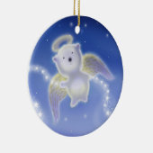 Polar Bear Engel Weihnachtsdekoration Keramikornament (Rechts)
