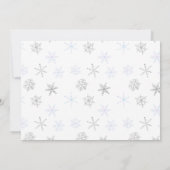 Polar Bear Es ist kalte Outside Winter Baby Dusche Einladung (Rückseite)