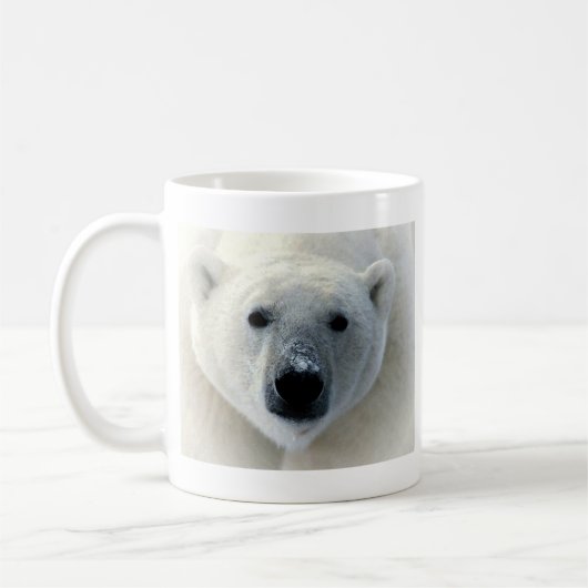 Polar Bear Face Kaffeetasse (Links)