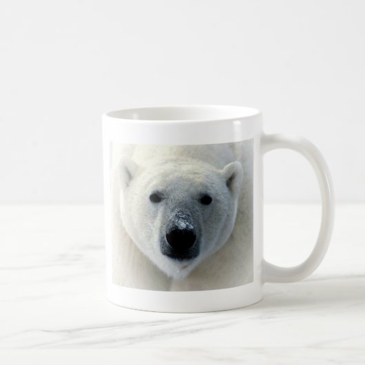 Polar Bear Face Kaffeetasse (Rechts)