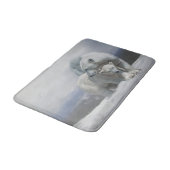 Polar Bear Family Bad Mat Badematte (Schrägansicht)