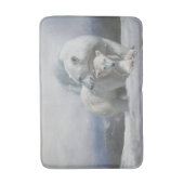 Polar Bear Family Bad Mat Badematte (Vorderseite Vertikal)