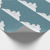 Polar Bear Family Geschenkpapier (Ecke)