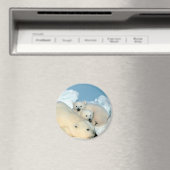 Polar Bear Family Magnet (In Situ (Geschirrspüler))