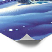 Polar Bear Family Snowy Scene Painting Poster (Ecke)