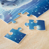 Polar Bear Family Snowy Scene Painting Puzzle (Seite)