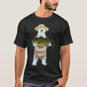 Polar bear Fisfish Fish Fishing T-Shirt